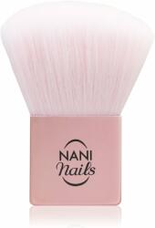 NANI Pensulă NANI pentru îndepărtarea prafului de pe unghii - Pink Metallic