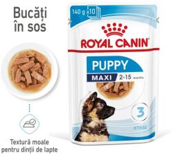 Royal Canin Maxi Puppy Gravy hrana umeda caine junior 140 g