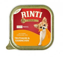 RINTI Hrana umeda caini Rinti Gold Mini cu curcan si iepure 100 g