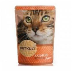 PETKULT Hrana umeda pentru pisici Petkult cu somon plic 100 g