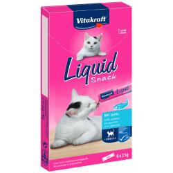 Vitakraft Recompense pisici Snack lichid Vitakraft cu Somon si Omega 3 6x15g