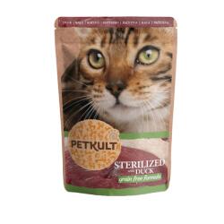 PETKULT Hrana umeda pisici sterilizate Petkult Sterilizat cu Rata 100g