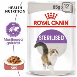 Royal Canin Sterilised Gravy hrana umeda in sos pisica sterilizata plicuri 12 x 85 g