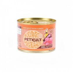 PETKULT Hrana umeda caini Petkult Mini Adult cu curcan 185 g