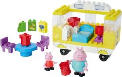 BIG Joc de construit Peppa Pig Campervan PlayBig Bloxx Big rulotă cu echipament și 2 figurine 52 piese de la 1, 5-5 ani (BIG57169)