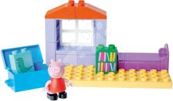 BIG Joc de construit Peppa Pig Basic Set PlayBig Bloxx Big cu figurină în dormitor de la 1, 5-5 ani (BIG57167-B)