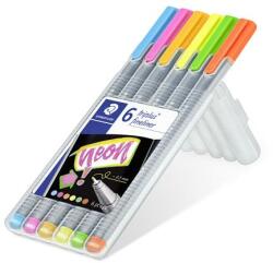 STAEDTLER Triplus 334 tűfilc készlet 0,3 mm 6db neon szín (TS334SB6CS3)