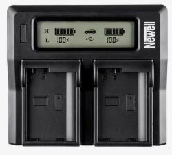 Newell DC-LCD dupla töltő NP-FP, NP-FH, NP-FV akkumulátorokhoz (NL0231) - 220volt