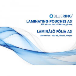Bluering lamináló fólia A3, 250 micron, 100db/doboz (LAMMA3250MIC)