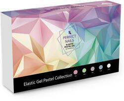 Perfect Nails Elastic Pastel - Ecsetes Műkörömépítő Zselé Szett