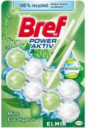Bref WC illatosító 3x50g Menta és Eukaliptusz 100% újrahasznosított csomagolás