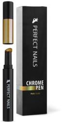 Perfect Nails Chrome Pen - Krómpor Körömdíszítő Toll - Holo Arany - szepsegcikk