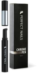 Perfect Nails Chrome Pen - Krómpor Körömdíszítő Toll - Ezüst