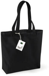 Westford Mill Uniszex organikus bevásárló táska Westford Mill Organic Cotton Shopper Egy méret, Fekete