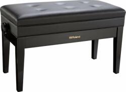 Roland RPB-D400PE kétszemélyes zongora pad állítható vinyl tetõvel tároló rekesszel - fényes fekete (RPB-D400PE)