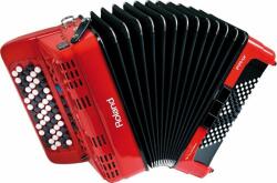 Roland FR-1XB RD digitális tangóharmonika beépített hangszóróval gombos - piros (FR-1XB RD)
