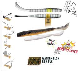 Herakles Leftail Worm 3, 4" 8, 6cm Watermelon Red Flakes lágy műcsali 10 db/csg (ARHKLWS01)
