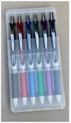Pentel Írószertartó asztali műanyag 6db-os készlet BL77 toll, Pentel 6 klf. szín (42779) - pencart