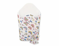 BabyLion merevített masnis pólya - Szivárványok