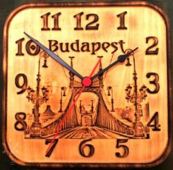 Fa-Time Szabadság híd óra (kicsi) (Budapest panoráma sorozat ) (Bp-9-K) (Bp-9-K)