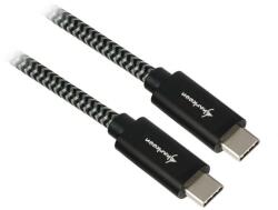 Sharkoon USB 3.1 C-C black / grey 1.0m - Aluminum + Braid - vexio