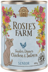 Rosie's Farm 6x400g Rosie's Farm Senior Csirke & lazac nedves macskatáp