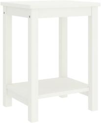 vidaXL Noptieră, alb, 35 x 30 x 47 cm, lemn masiv de pin (322210) - vidaxl