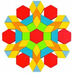 Goki Puzzle mozaic Geo Goki, 250 piese, lemn, 6 ani+ (GOKI58557)