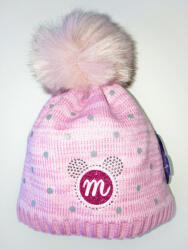 Minimanó téli kötött sapka (44-46) - M. Minnie rózsaszín - babyshopkaposvar