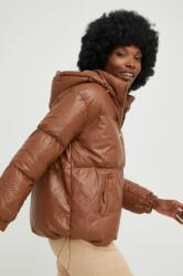 Answear Lab geaca femei, culoarea maro, de iarna, oversize BMYY-KUD0AS_88X