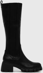 Steve Madden cizme Abrupt femei, culoarea negru, cu toc plat 9BYY-OBD2R2_99X