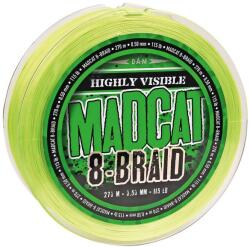 MADCAT 8-braid 270m 0.35mm 29.5kg 65lbs hi-vis yellow (55857) - epeca