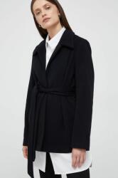 Calvin Klein palton de lana culoarea negru, de tranzitie 9BYY-KUD0CT_99X