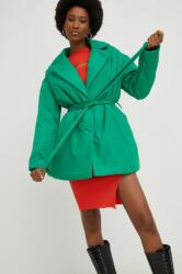 Answear Lab geaca femei, culoarea verde, de tranzitie, oversize BMYY-KUD0H6_77X