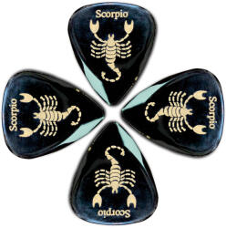 Timbertones ZDT-SC-4 - Zodiac Tones "Scorpio" 4 Guitar Picks - L784L