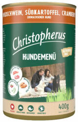 Christopherus Christopherus Dog konzerv menü vaddisznó, édesburgonya, áfonya 400g