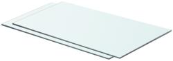 vidaXL Rafturi, 2 buc. , 60 x 30 cm, panouri sticlă transparentă (3051566) - comfy