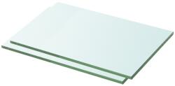 vidaXL Rafturi, 2 buc. , 30 x 15 cm, panouri sticlă transparentă (3051548) - comfy