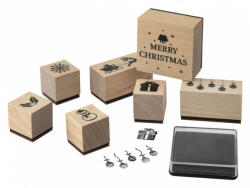  Karácsonyi nyomda szett, 7 db-os tintapárnával (RMS-CR1174K)