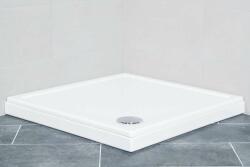 Favorit ULTRA SLIM zuhanytálca szögletes, Zuhanyszifonnal 80 x 80 cm (668533) - pepita