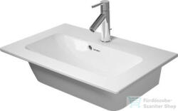 Duravit ME BY STARCK 63x40 cm bútorral aláépíthető mosdó Wondergliss bevonattal, White Satin matt, 23426332001 (23426332001)
