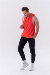 NEBBIA Fitness trikó kapucnival 323 - PIROS (L) - NEBBIA