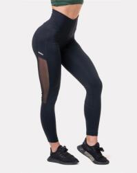 NEBBIA Mesh leggings magasított derékkal 573 - Black (M) - NEBBIA