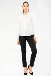 Kariban Női blúz Kariban KA506 Ladies’ Long-Sleeved pilot Shirt -L, White