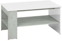WIPMEB Lumens 10 dohányzóasztal beton/fehér fényes - sprintbutor