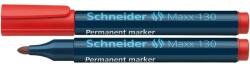 Schneider MARKER PERMANENT SCHNEIDER MAXX 130 ROSU, varf rotund 1-3 mm, 50 buc/set (2926rosu/SKU) - officeclass