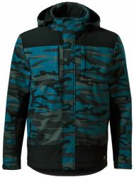 MALFINI Jachetă de iarnă softshell pentru bărbați Camo Vertex - Camuflaj petrol | XL (W56C116)