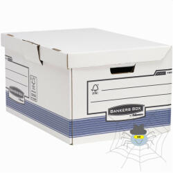 Fellowes Archiváló konténer csapófedéllel, karton, 310 x 390 x 560 mm. , Bankers Box System by Fellowes® 2 db/csomag, kék/fehér - spidershop