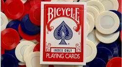 The United States Playing Card Company Bicycle Index Only kártya - piros, 1 csomag