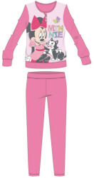 Exity Disney Minnie egér téli pamut gyerek interlock pizsama (MIN-INTPYJ-0017_roz_122)